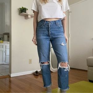 Agolde Feeling Good Distressed Jeans